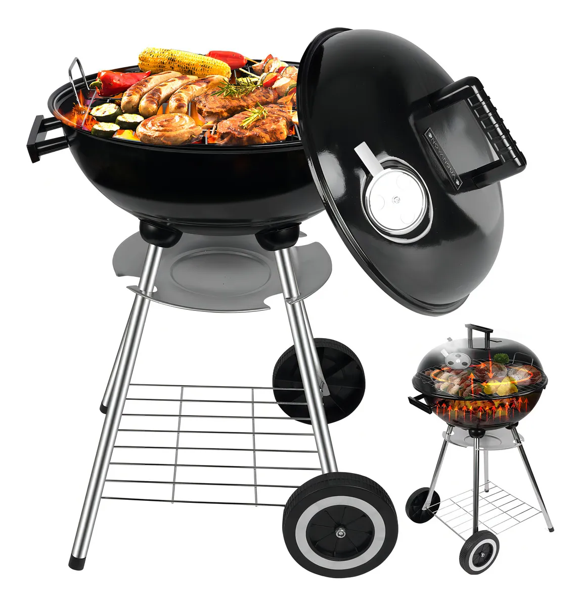 Asador de carbón económico NOVANGUA 44cm