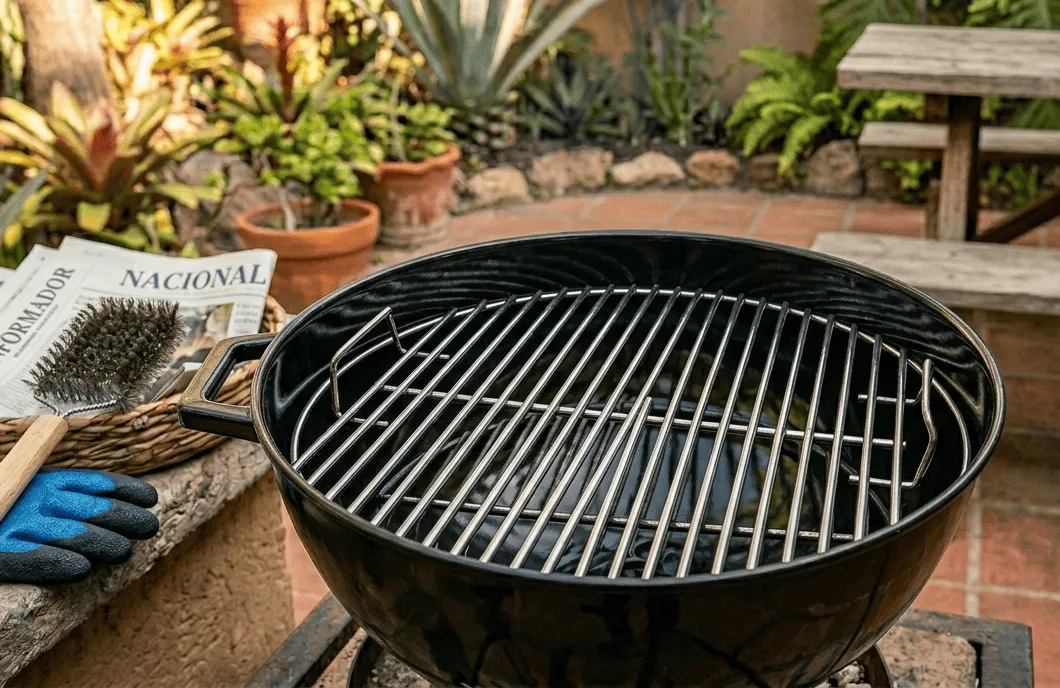 Asador limpio cómo limpiar un asador